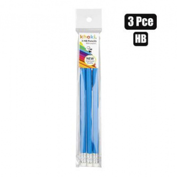 PENCIL BASIC HB 3PCE WITH ERASER