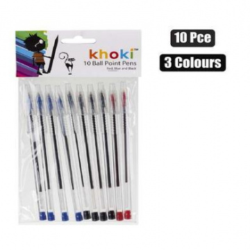 PEN STICKBALL 10PCE ASSTD INK